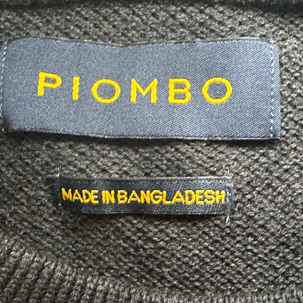 NWT SIZE L Piombo Charcoal Crewneck Sweater - Picture 4 of 8